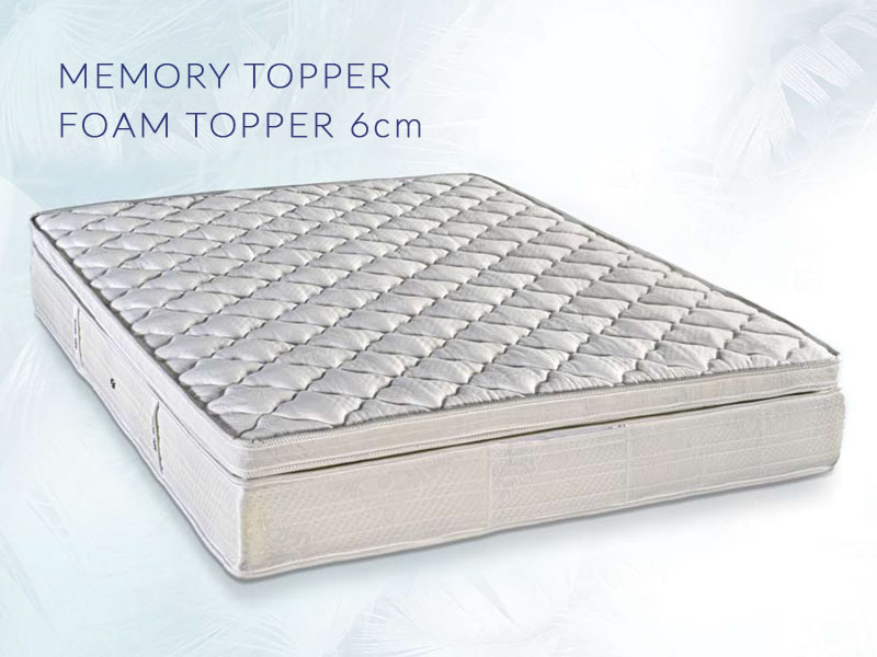 Ανώστρωμα Memory Topper & Foam Topper 6cm
