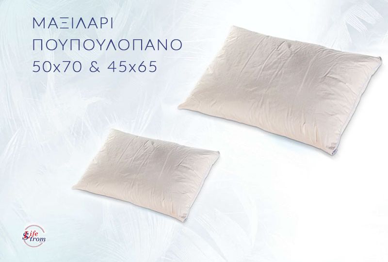 Μαξιλάρι με Πουπουλόπανο 50×70 & 45x65